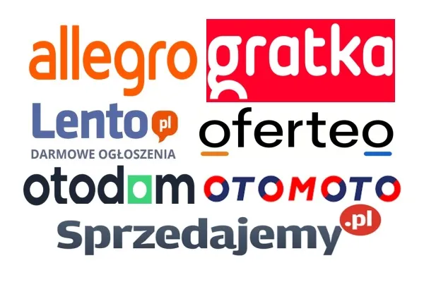 Logos des principaux sites de petites annonces en Pologne